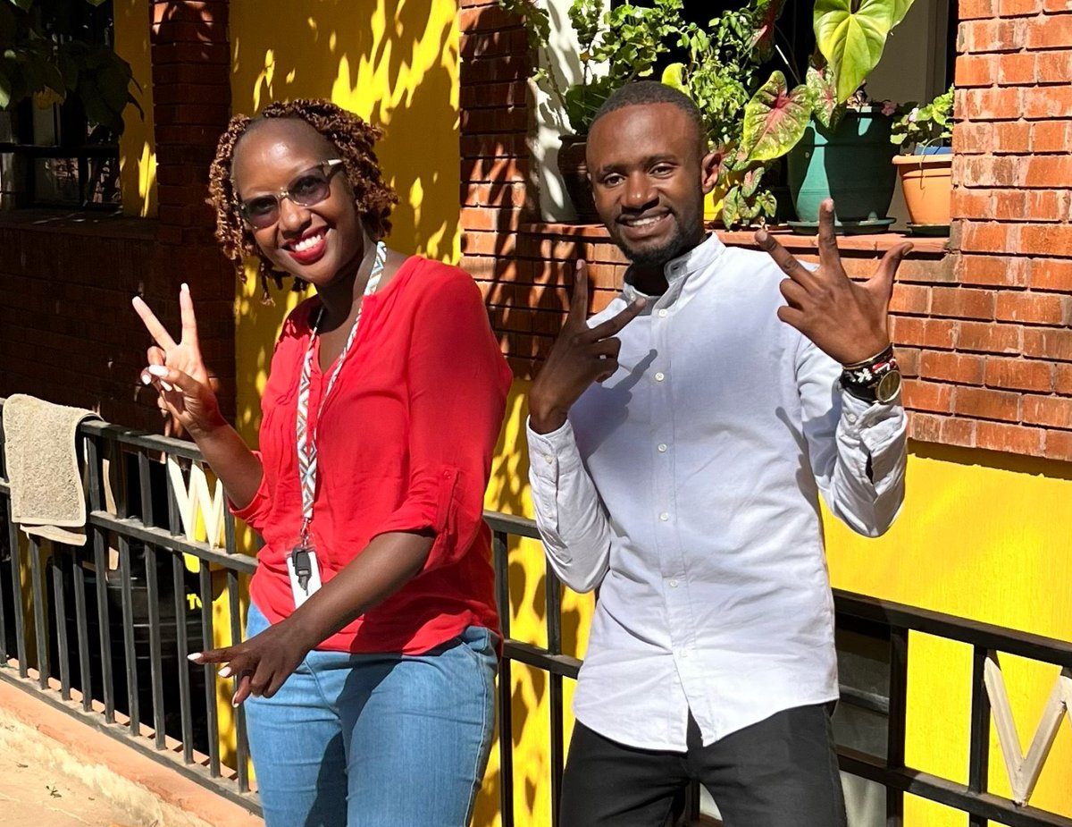 Our <a href="/ke_British/">British Council Kenya</a> team run the Skills for Inclusive Digital Participation programme in #Kenya, creating opportunities for digitally excluded people. Great photo of our project manager Gladys Gatiba and Sam Nyamwange, programme manager for one of our partners @Nairobits