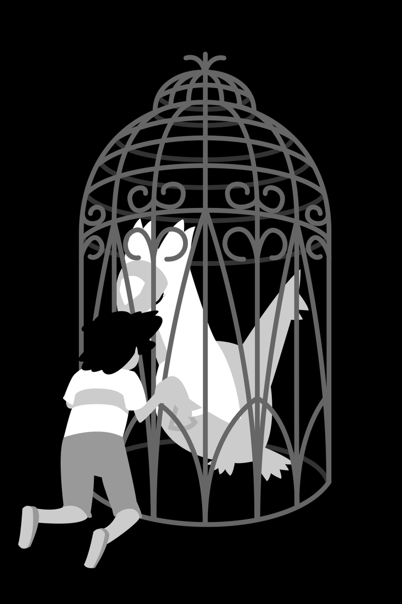 Iustinus_Tempus's tweet photo. So, @MieruHochun commissioned me to polished up the drawing of Ash and Latias in a birdcage. What do you dudes think? https://t.co/GU1lCPzRmM