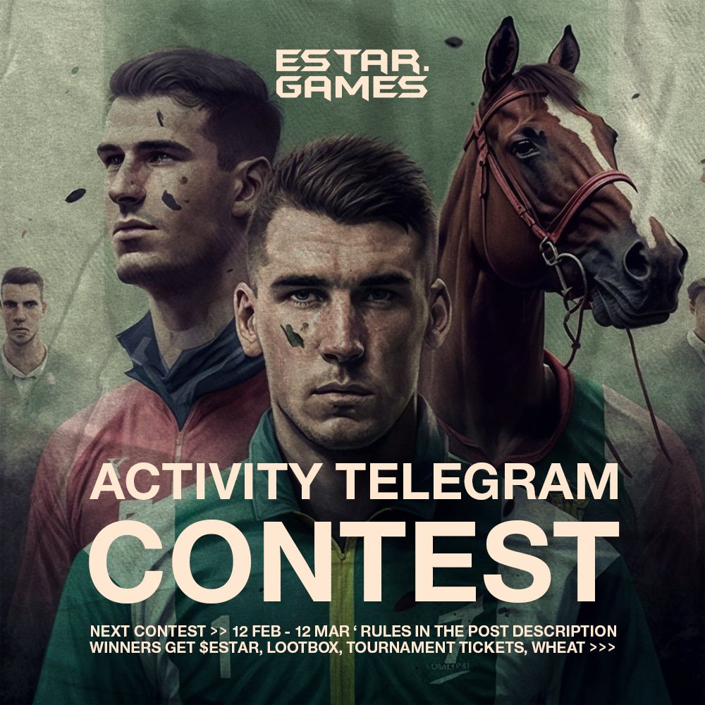 EstarToken's tweet photo. 📢#Multiversx Community

Be active on #EstarGames telegram and win monthly prizes!

🥇 - Lootbox+500 $ESTAR+10 Wheat+50 tickets
🥈 - 300 $ESTAR+5 Wheat+40 tickets
🥉 - 200 $ESTAR+30 tickets
4th &amp; 5th - 20 tickets

EN: https://t.co/Jh85zQM80k
RO: https://t.co/LF9eWfyLRQ

#Contest https://t.co/dKhoN0ZSoW