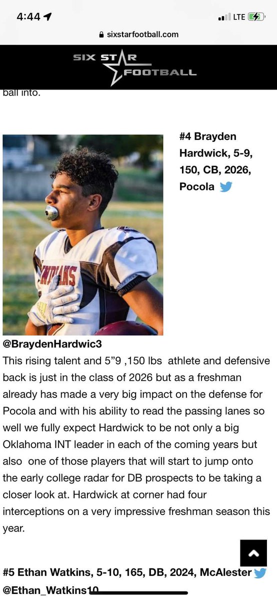 Thank You, <a href="/6starfootballOK/">Six Star Football | OKLAHOMA</a>