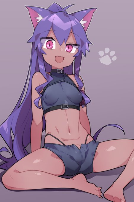 すわりねこ氏 #R-15 #スパッツ #OC #貧乳 #猫耳 #リクエスト https://t.co/2hNwwDRiQH 