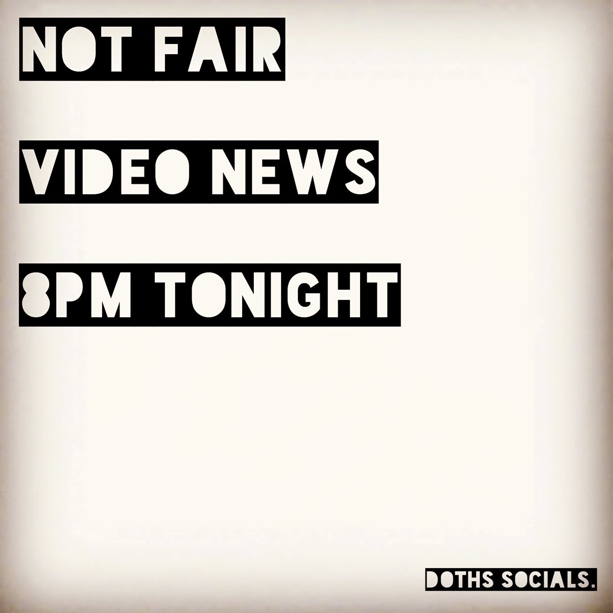 dothsband's tweet photo. Heard the track? 

Ready for the video?

Check back tonight, 8PM for more details. We know its “NOT FAIR”… sorry. 
.
.
.
#deathofthehighstreet #doths #punk #punkmusic #punkband #punkrock #postpunk #indie #indiemusic #indieband #indierock #musicvideo #newmusic #newrelease https://t.co/AHKB50aOAA