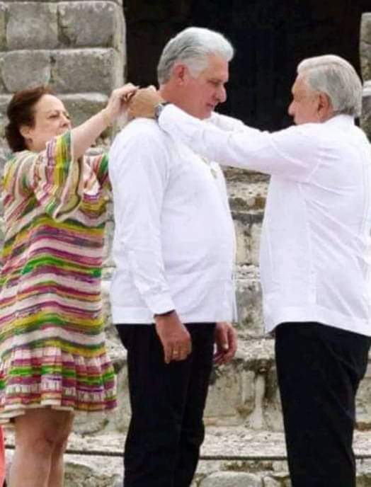 Our president <a href="/DiazCanelB/">Miguel Díaz-Canel Bermúdez</a> received the Mexican Order of the Aztec Eagle.