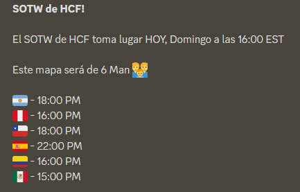 Hoy a las 16:00 EST hay SOTW de HCF y me contaron que también una giftcard? 🤔

Estamos haciendo un sorteo de x2 Holy Ranks en discord.gg/holypvp

Pero también hay para Twitter 😎

RT &amp; LIke para un SORTEO EXPRESS de 1 HOLY RANK