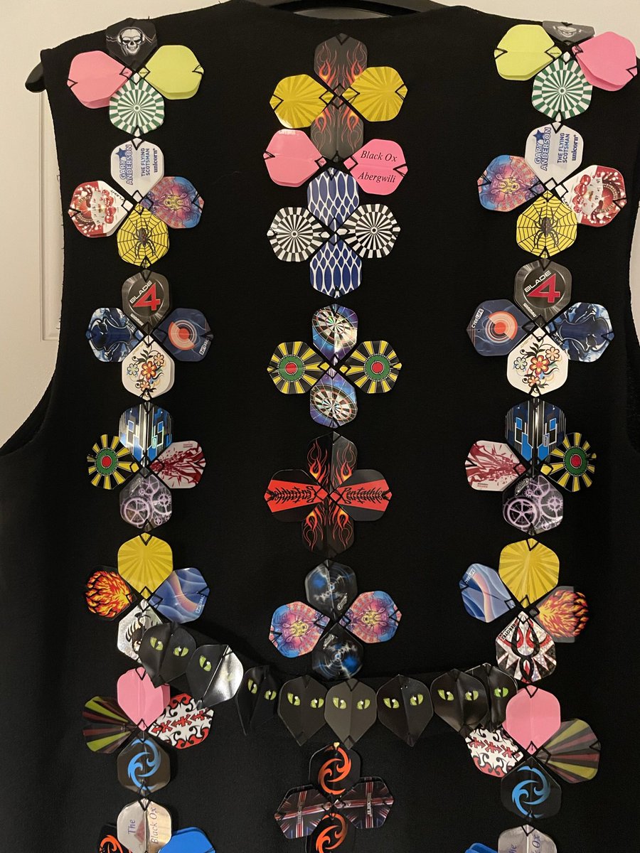CeriWilkinson's tweet photo. Finally finished my โflightโ jacket ready for the UK Darts Open at Minehead next month. Welsh flags also at the ready ๐ด๓ ง๓ ข๓ ท๓ ฌ๓ ณ๓ ฟ๐ด๓ ง๓ ข๓ ท๓ ฌ๓ ณ๓ ฟ @Gezzyprice @JonnyClay9 @LewyWilliams180 #darts #ukdartsopen #mineheadbutlins #pdc #pdcdarts https://t.co/kZZYhoiBkj
