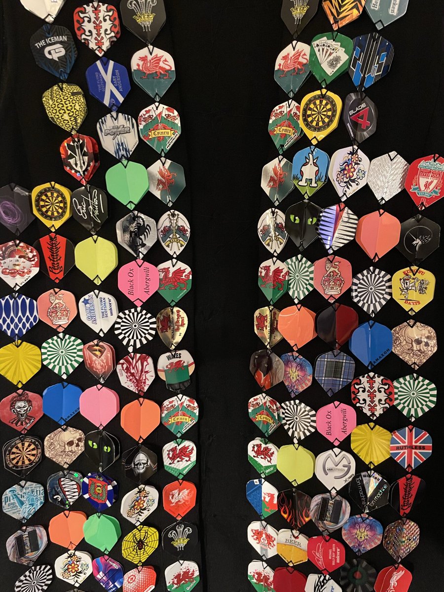 CeriWilkinson's tweet photo. Finally finished my โflightโ jacket ready for the UK Darts Open at Minehead next month. Welsh flags also at the ready ๐ด๓ ง๓ ข๓ ท๓ ฌ๓ ณ๓ ฟ๐ด๓ ง๓ ข๓ ท๓ ฌ๓ ณ๓ ฟ @Gezzyprice @JonnyClay9 @LewyWilliams180 #darts #ukdartsopen #mineheadbutlins #pdc #pdcdarts https://t.co/kZZYhoiBkj