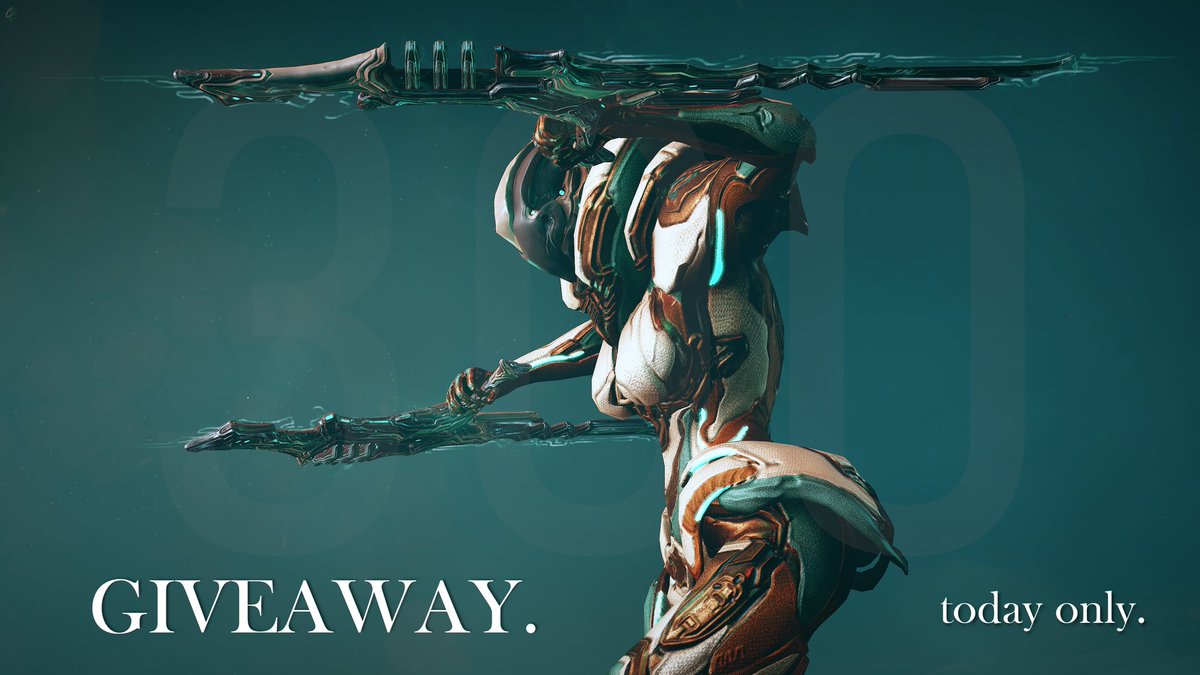 CaleyEmerald's tweet photo. Running a 300 platinum giveaway today only for one lucky Tenno! 

To Enter: 
♥️ Follow this account
🔁 Retweet this post
👀 That's it! 

I'll draw the winner in about 12 hrs! ⏰
Plat prizes provided by 
@PlayWarframe https://t.co/rvkwutwjqu