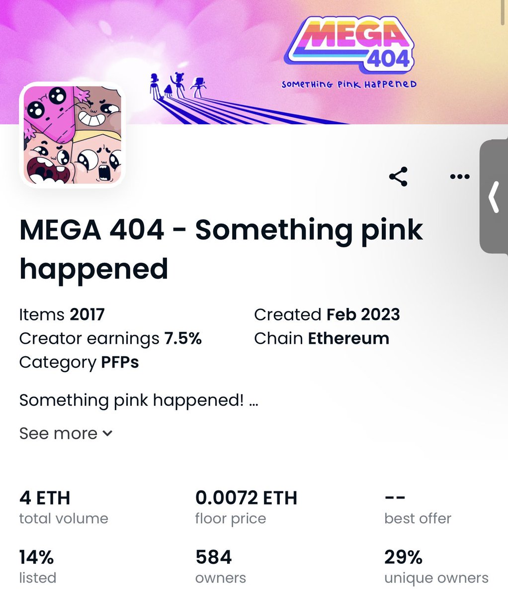 Simpenergyerc's tweet photo. Never mind. It’s been 5 min and @planetcoconft has already blown @mega404official #mega4040 out of the water and defeated them in all categories.

- 0.04ETH floor (OS bug)
- community built and product

Hey, #mega404 @unorthodoxweb3 is scamming you. Replace them or else. https://t.co/F07RGr3Mqe