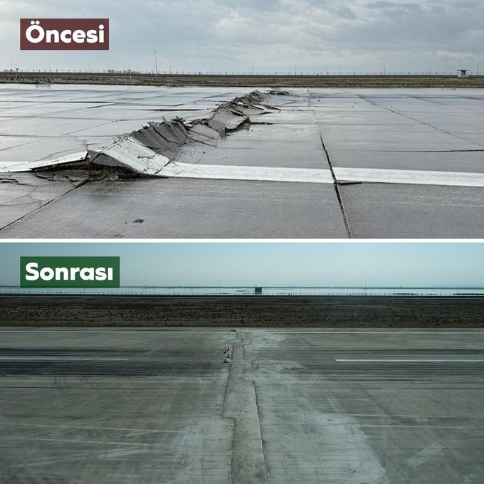 Depremden zarar gören Hatay Havalimanı hizmet vermeye başladı