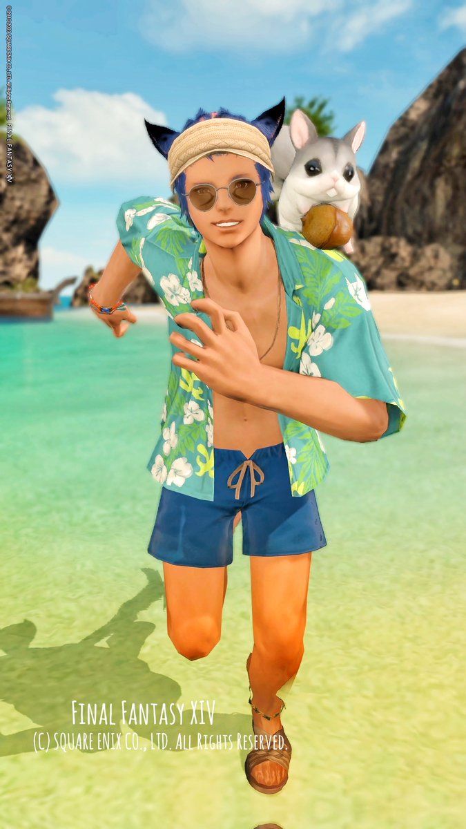 今更ながらようやくGET！きゃわわ🏝
#気ままなオスッテ #FF14 #オスッテ #FFXIV_PICTCLIP