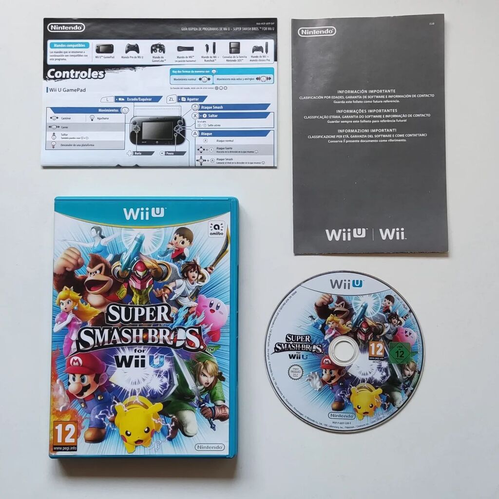 Faliorn's tweet photo. Nintendo Wii U: Super Smash Bros for Wii U (PAL, Spanish)

#instagamerspain #retrogaming #retrogames #wiiu #supersmashbros #nintendo #wii

Are you a fan of the Super Smash Bros series?

I started playing them on N64, and have played almost every one of t… https://t.co/KFkPB6L1eW https://t.co/VGX90TKqTR