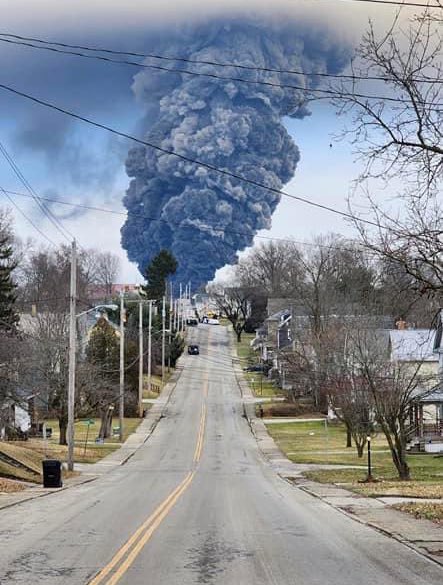 6) Folks — this Ohio vinyl chloride spill and fire 🔥 plume is horrific and seriously bad. I would evacuate anyone in 50 sq miles and also evacuate anyplace downwind of the plume, wherever it travels &amp; can still measure the chemical in the air.  <a href="/EPA/">U.S. EPA</a> needs to get serious!