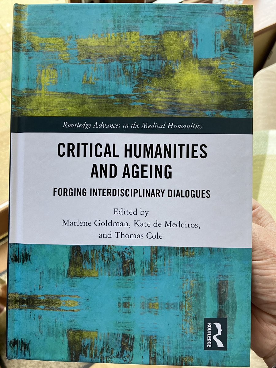 Really enjoying reading through this key text in cultural gerontology, delighted to have authored a discussant section, overall a wonderful introduction to how arts and humanities enrich our understanding of ageing ⁦<a href="/geronsociety/">Gerontological Society of America (GSA)</a>⁩ ⁦<a href="/EuGMSSociety/">EuGMS - European Geriatric Medicine Society</a>⁩ ⁦<a href="/ispgm/">Irish Society of Physicians in Geriatric Medicine</a>⁩