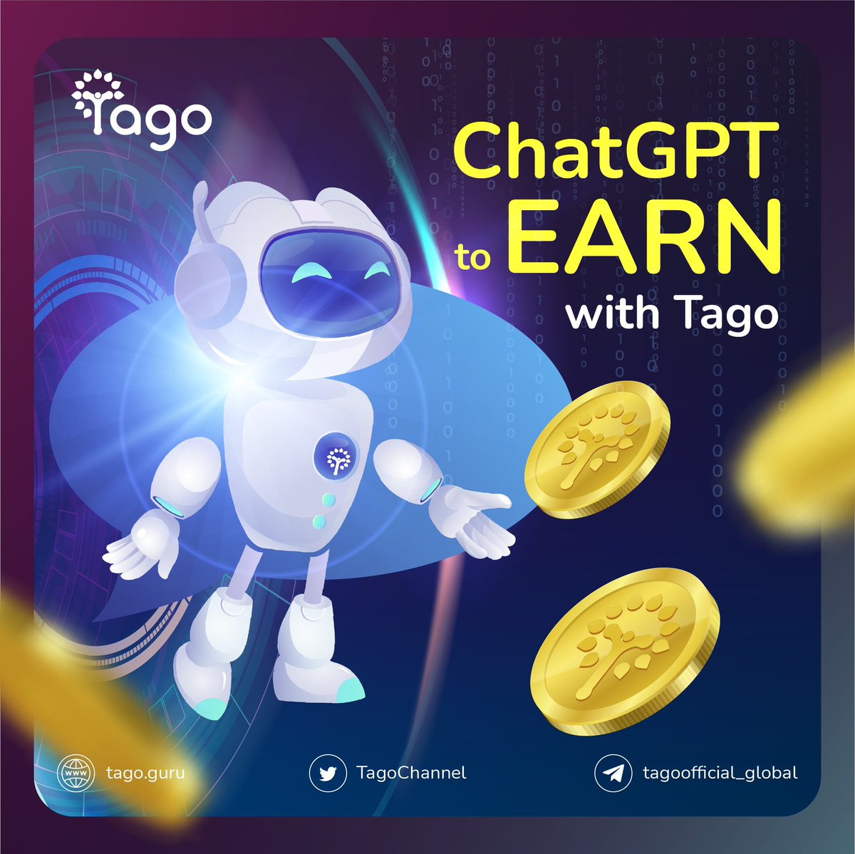 TagoChannel's tweet photo. ๐ฅ๐ฅ CHATGPT TO EARN WITH TAGO - OPTIMIZE YOUR LIFE ๐ฅ๐ฅ
The 4.0 era creates advantages for us in applying technology to optimize your life.
See details: https://t.co/B0xfvzeLk3
#TagoVerse #NFTAIFriend #TagoSoul #TagoVerse #ChatFi #ChatGPTandEarnwithTago #ChatandEarn https://t.co/bK90bBUwcv