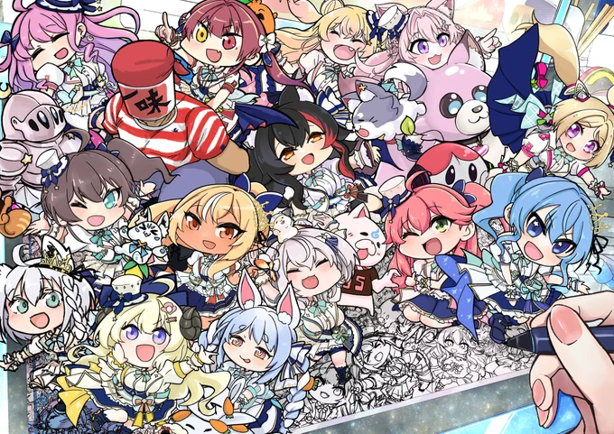 ひろがるホロライブ #hololive_art #ホロライブ #Vtuber #hololive #バーチャルYouTuber  