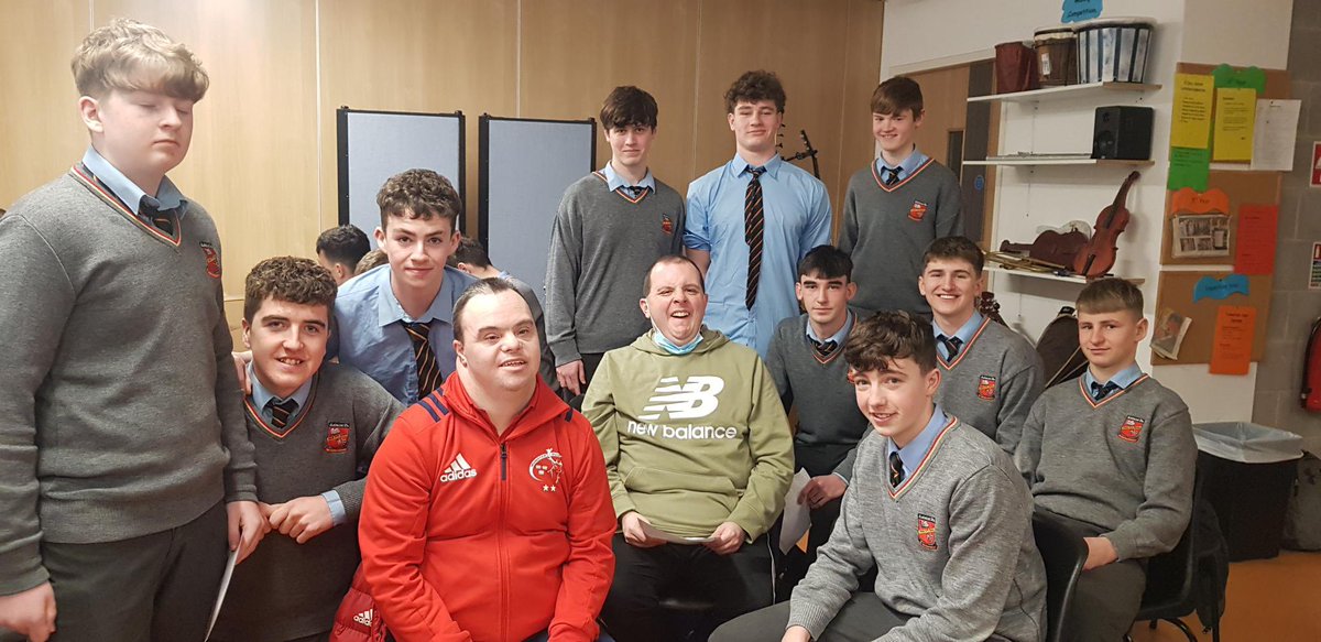 ArdscoilRisLimk's tweet photo. Some more images from rehearsal for our Transition Year students for this year's #Creativeshow "Sham Story De Real History of Limerick" with service users from @AvistaCLG and @LimerickYT. https://t.co/a9aQLSPVxx