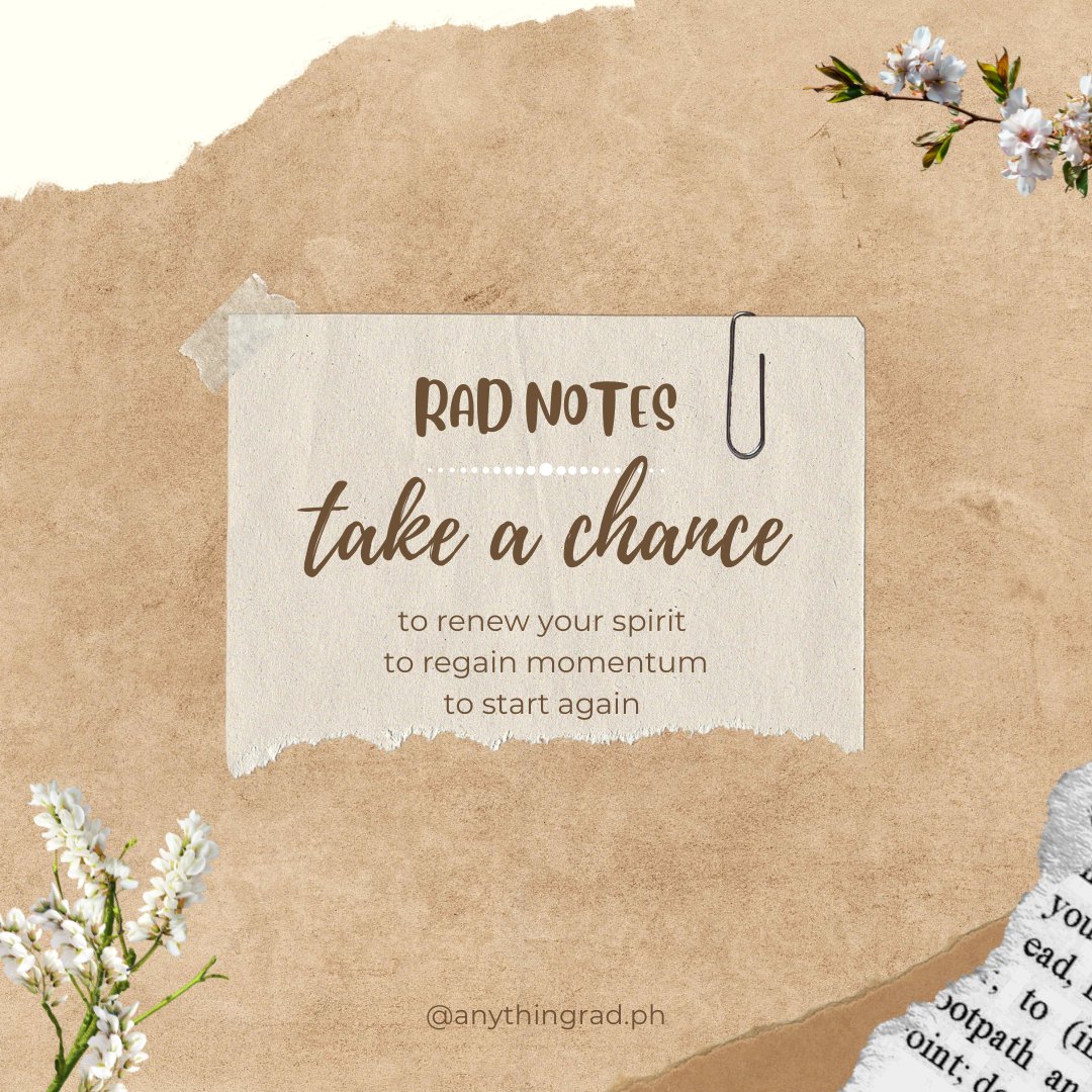 anythingrad's tweet photo. • Take a chance •
Life can take its stoll, but don't be too harsh on yourself. Learn from the lessons of the past, and take heart... take a chance to start again. 💖 https://t.co/Cwv3ophkVs
