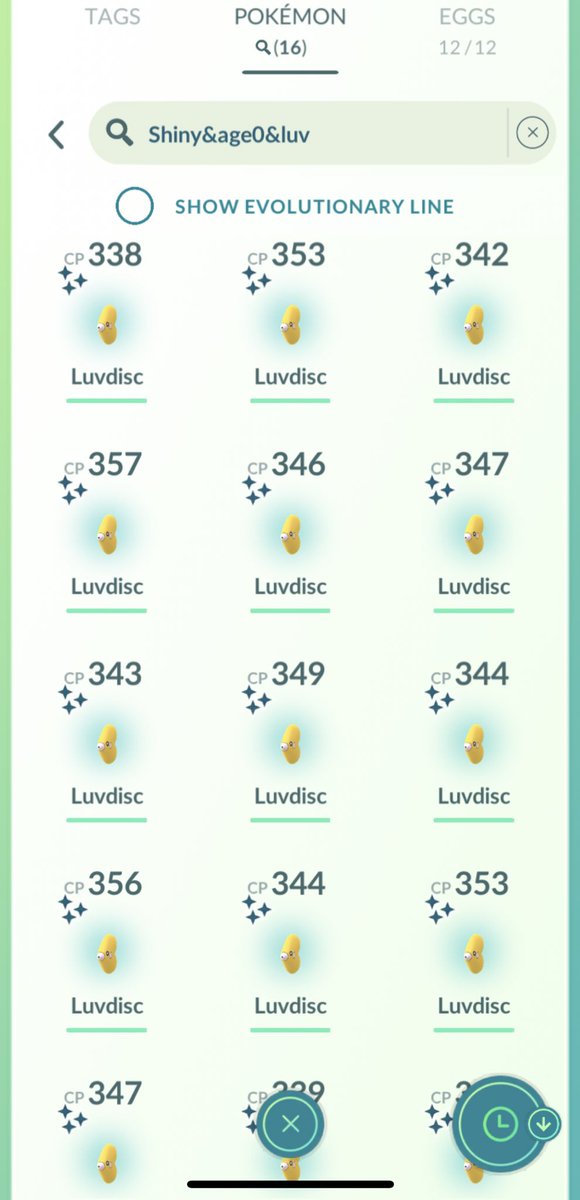 OnlyBenchi's tweet photo. Can not believe this happened.
I did 148 Luvdisc quests got 3 hundos and not a single one was shiny. This game hates me 😭

#PokemonGO https://t.co/HeyWhJXXjC