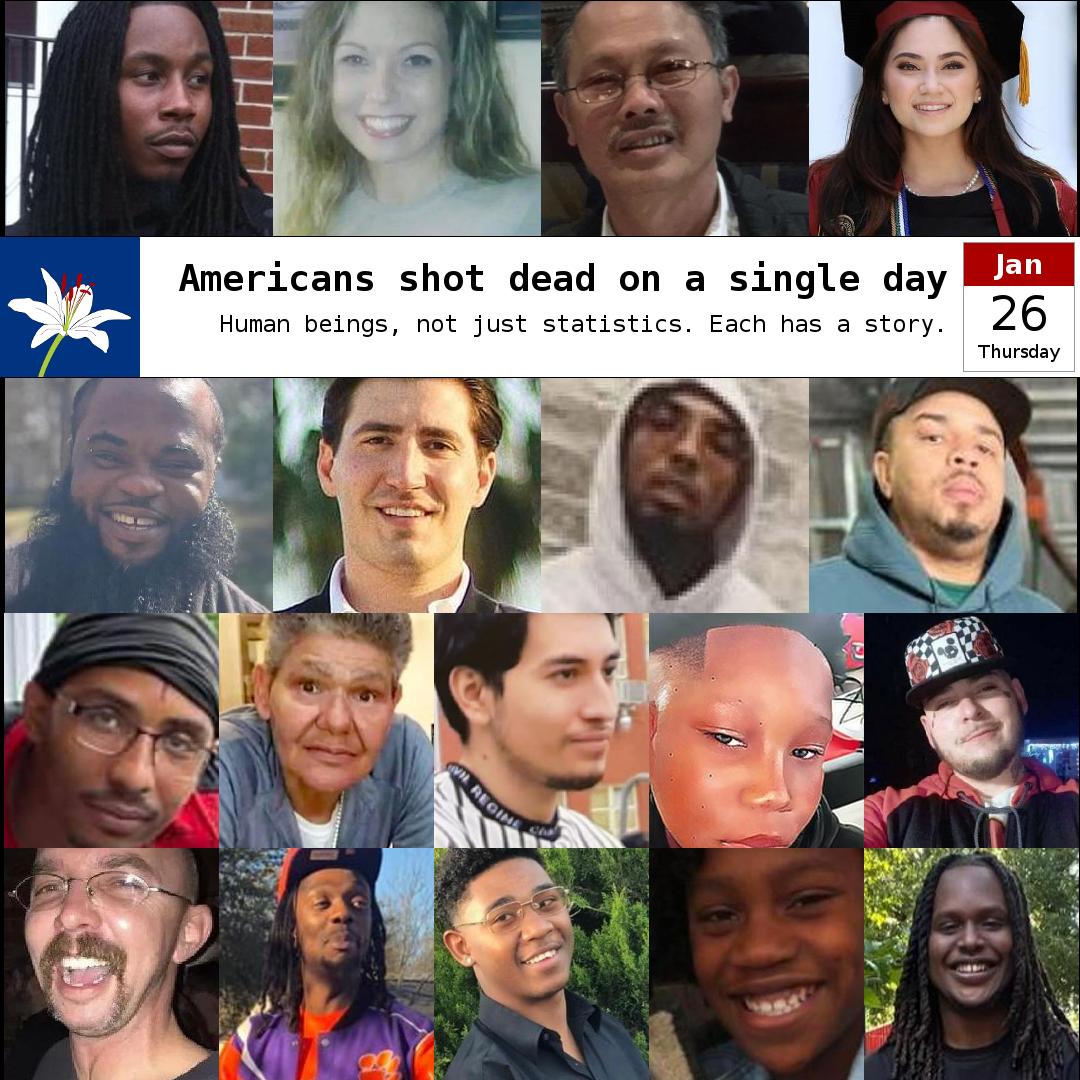 National Gun Violence Memorial on Twitter: &ldquo;Americans shot dead on