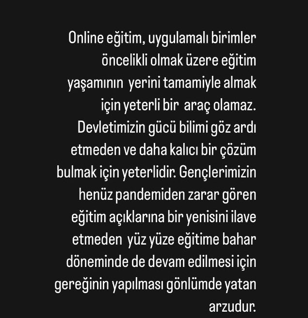 FundaAkaltan's tweet photo. Pandemi dönemindeki açıklarımızı ve gençlerimizin motivasyon kaybını bahar döneminde online eğitime geçerek büyüteceğimizin derin kaygısını yaşıyorum! @ankarauni @AnkaraUnivDis https://t.co/USaqaZ4dk3