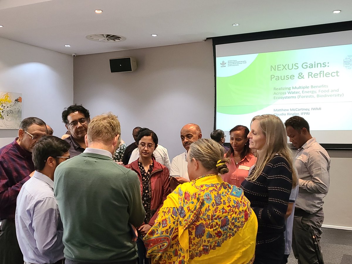 #NEXUSGainsInitiative Pause&amp;Reflect to grow #impact <a href="/IFPRI/">IFPRI</a> <a href="/IWMI_/">IWMI</a> <a href="/BiovIntCIAT_eng/">Alliance of Bioversity International and CIAT</a>