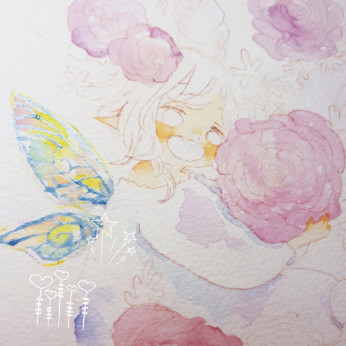 「春来るよ、きっと来る✿ ・* #笑顔の咲く展示会2023 」|まめこ@笑顔の咲く展示会2023 3/29~4/3 銀座ミレージャギャラリー　今年も参加します♡のイラスト