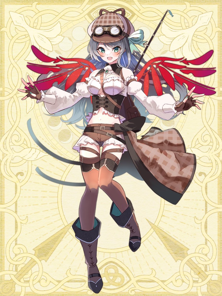「【TW7】描かせていただいてました!スチームパンク風とのことで色々挑戦させていた」|もすのイラスト