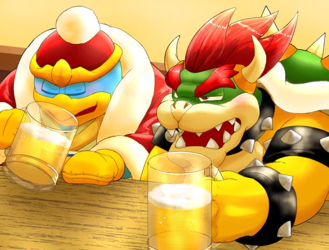 デデデ大王様とクッパ様、サシ飲みしてくれんか???私の命が助かるので……な漫画(タイトル) 