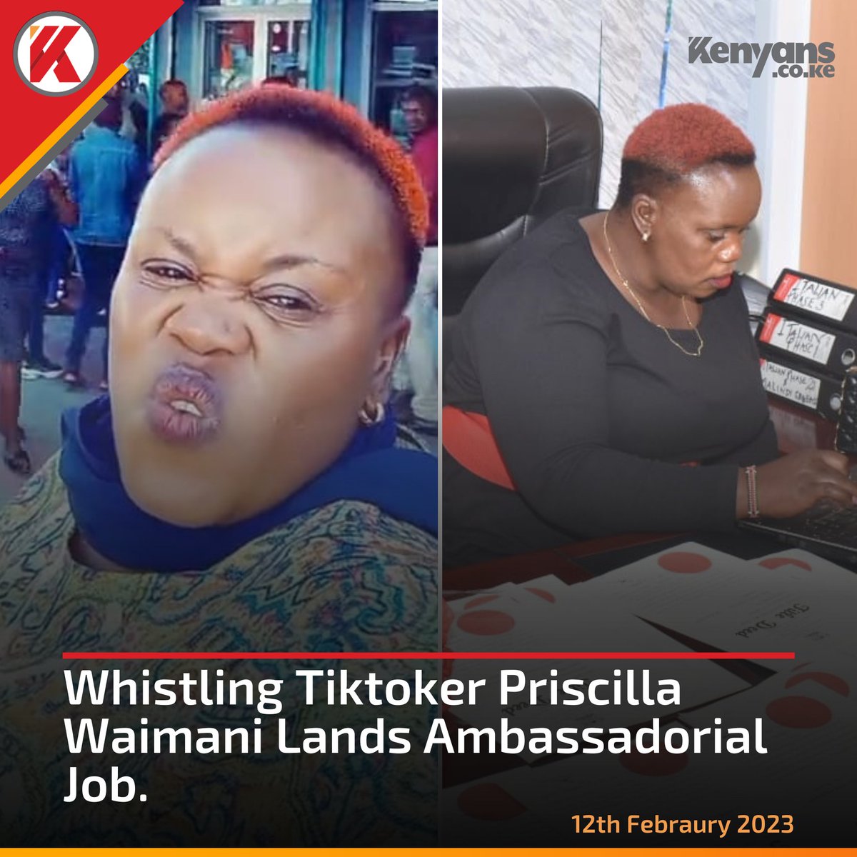Kenyans.co.ke on Twitter "Whistling Tiktoker Priscilla Waimani lands