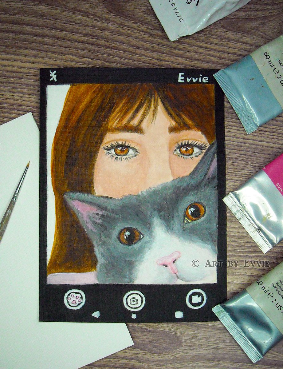 Just registered for @twitrartexhibit ! Now, to start work on my postcard! Hmm...what to paint? 🤔 Here's my last year's entry ⤵️ #TAE23 #twitterartexhibit
