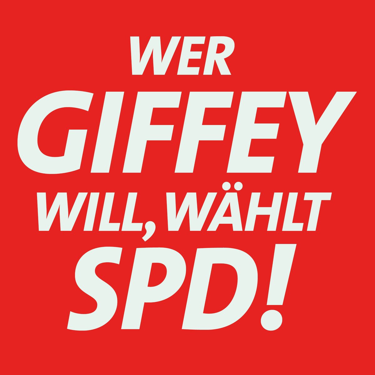 Heute gilts besonders: Alle Stimmen für die <a href="/spdberlin/">SPD Berlin</a> wer <a href="/FranziskaGiffey/">Franziska Giffey</a> weiterhin als Regierende Bürgermeisterin haben will. ❤️