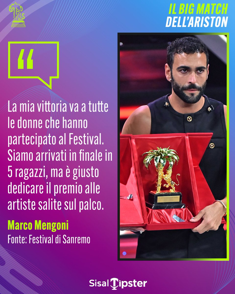 ❤️ LA DEDICA DI MENGONI 🎤

Dopo ave ricevuto il premio,  Mengoni si è lasciato ha voluto dedicare il suo successo a tutte le artiste che hanno partecipato al Festival🎀

#sisaltipster #tquality #tqualitydaldivano #ilbigmatchdellariston #quote #sanremo #sanremo2023 #mengoni