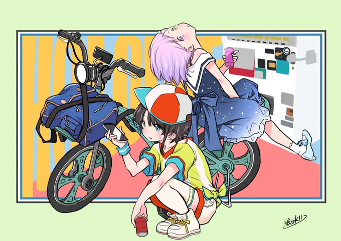 pixivのホロライブクリエイターコンテスト時間がなく色々妥協しながらですがなんとか応募できました、次があったらもっとしっかり描きたい…_¢(・ω・`) #プロテインザスバル#ルーナート 
