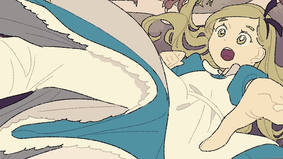 アリス 「装画はみっちり描いたのでよかったら隅から見てみてください 」|はしゃのイラスト