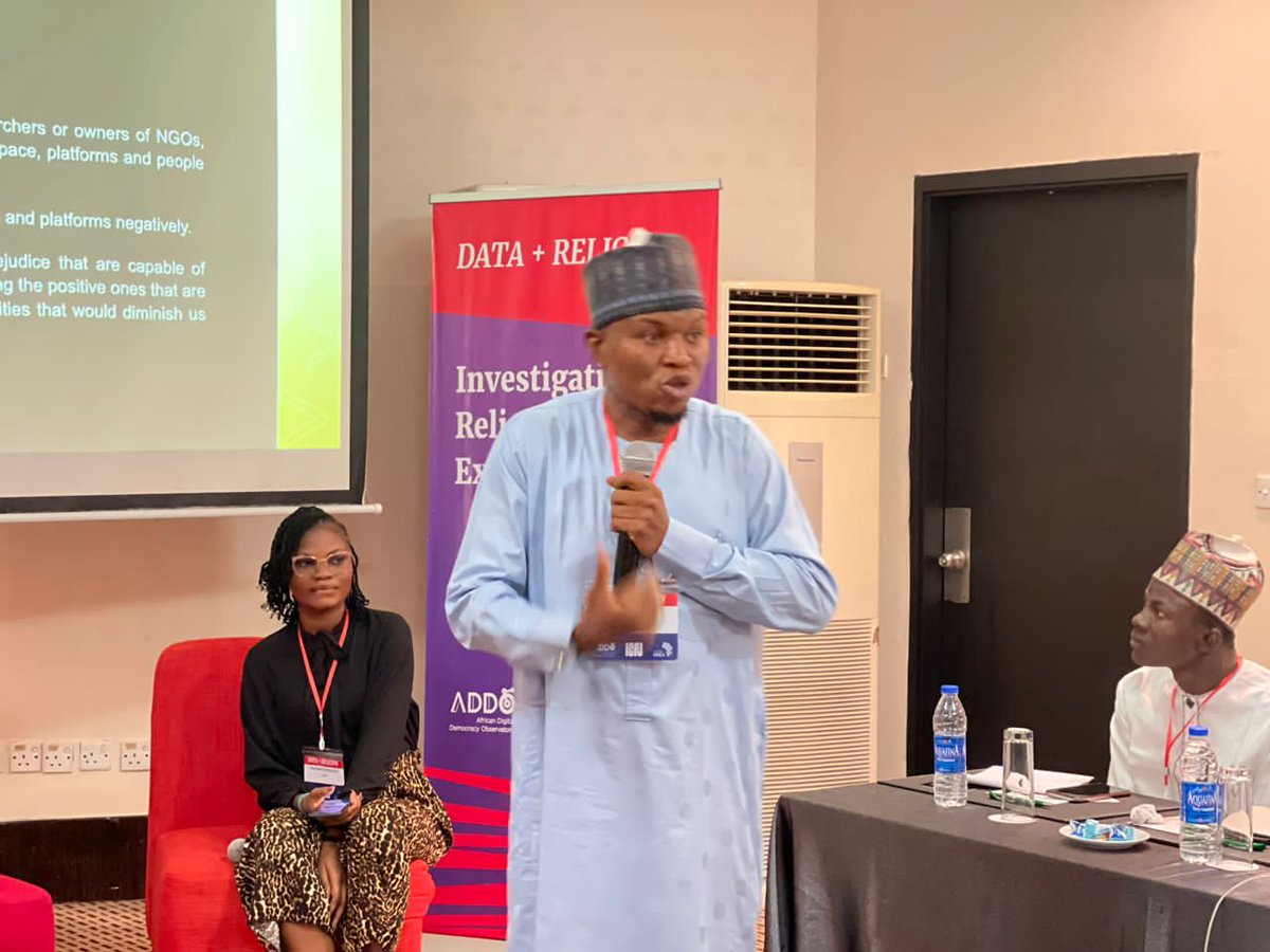 OladunjoyeBles1's tweet photo. One major thing that stood out for me was 'provide the evidence that you have on the pages of the newspaper, otherwise, you will prove it in the court of law' - Dr. Abdulraman Amisu from ABU

#ADDO 
#DataReligion 
#IntheNameoftheReligion https://t.co/SB3dS0zOJK