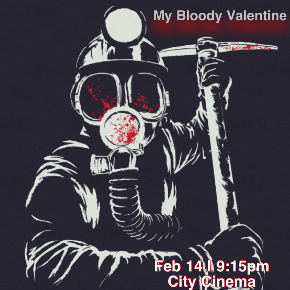 For Valentine's Day, the Canadian horror classic, the 1981 uncut version of My Bloody Valentine, will be screened at City Cinema

Tickets bit.ly/3ZMVqbD

Presented by Ice City Festival
<a href="/CharlottetownPE/">Discover Charlottetown</a>

Sponsoring by <a href="/hollywoodsuite/">Hollywood Suite</a> 

#pei #charlottetown <a href="/Downtown_Chtown/">Downtown Ch'town,PEI</a>