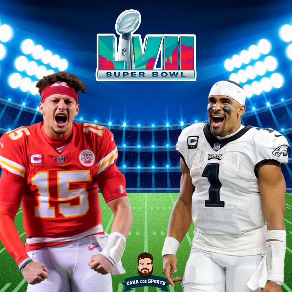 caradossports's tweet image. Vamos lá fãs de NFL, hora da verdade: qual o seu palpite para o Super Bowl LVII entre Chiefs e Eagles?