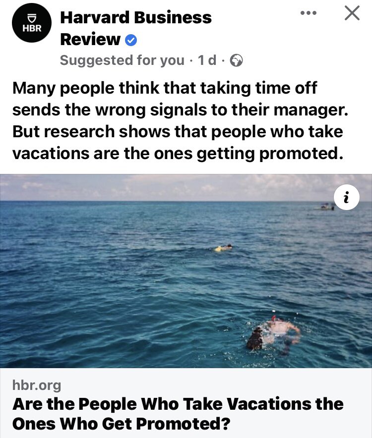 Tourmykenya's tweet photo. I saw this post by Harvard Business Review. In Kenya's job market, is taking a vacation off good sign to your boss? And if not is it part of the reason you blocked your boss from seeing your social media posts? https://t.co/aJaXrhT5FZ