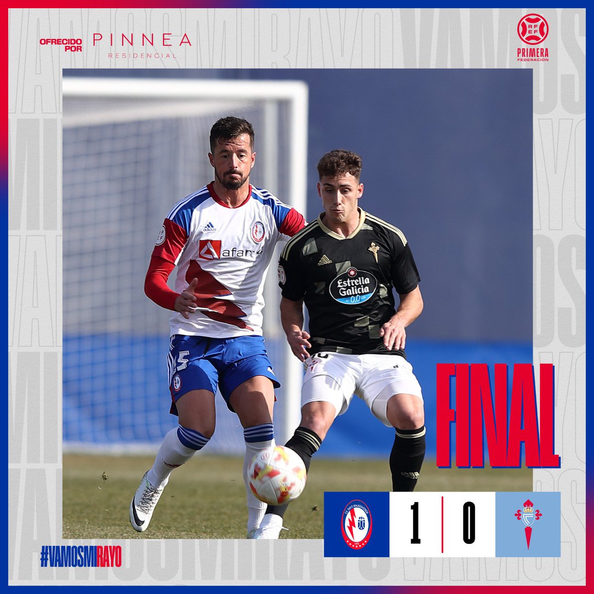 FINAL | Rayo Majadahonda 1️⃣-0️⃣ Celta B

⚽️ Pelayo

#RayoMajadahondaCeltaB
#VamosMiRayo⚡️