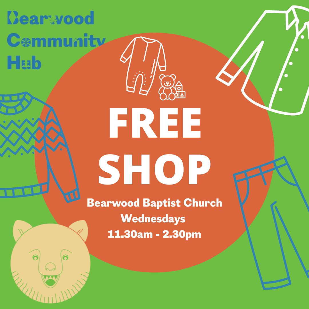 BearwoodHub's tweet image. 💥 FREE SHOP 💥
Warm clothing has been very popular in the last few weeks. Big thanks to everyone who has already donated! We now need more donations of warm clothing,  trousers &amp;amp; jumpers etc.  Bedding &amp;amp; blankets also very popular! Please drop off on Wednesdays, 11.30-2.30pm ☺️