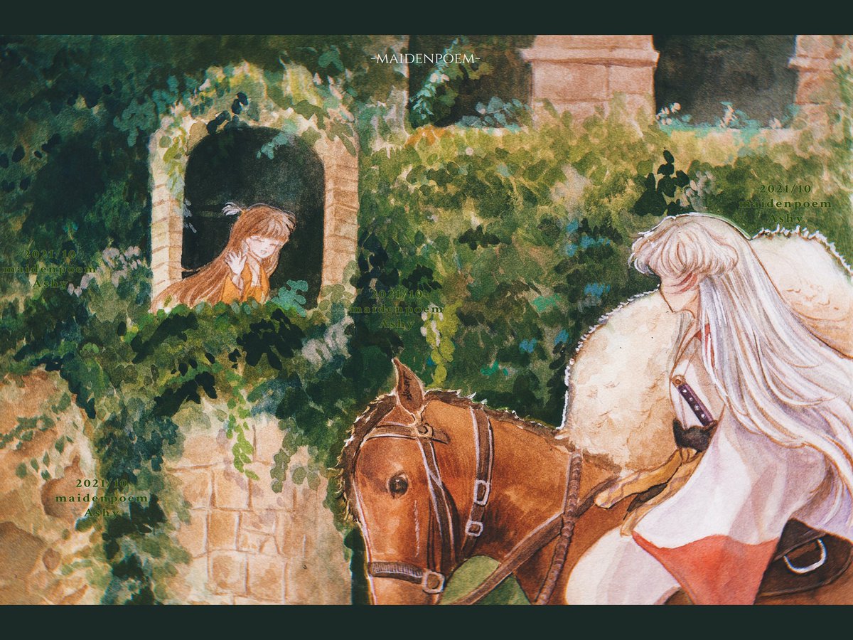 #殺生丸とりん
#殺生丸 
#杀铃 
#殺りん 
#inuyasha 
#watercolor