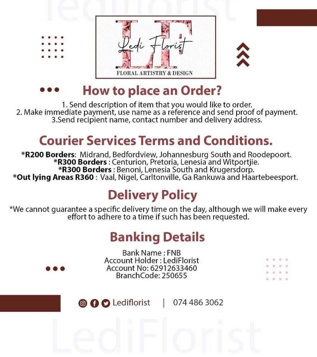 KlichyZa's tweet photo. This will Actually make her Day Special for Valentines 
Beautiful Flower Arrangement 😍

📲 WhatsApp +27 84 588 6946

📍Deliveries around Johannesburg and Pretoria. 
Check out our Instagram page https://t.co/dtP7ZuMzZX
 
#LediFloristBox #LediFloristBox https://t.co/4LYYzRUBxM