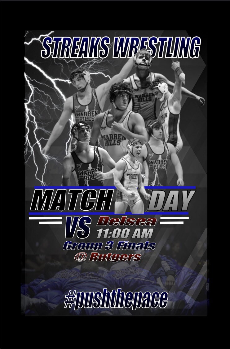 Warren Hills Wrestling on Twitter "Match Day! The Group 3 State Finals are today at Rutgers