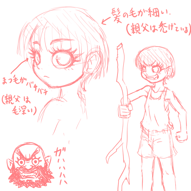 しっかり遺伝している少年 