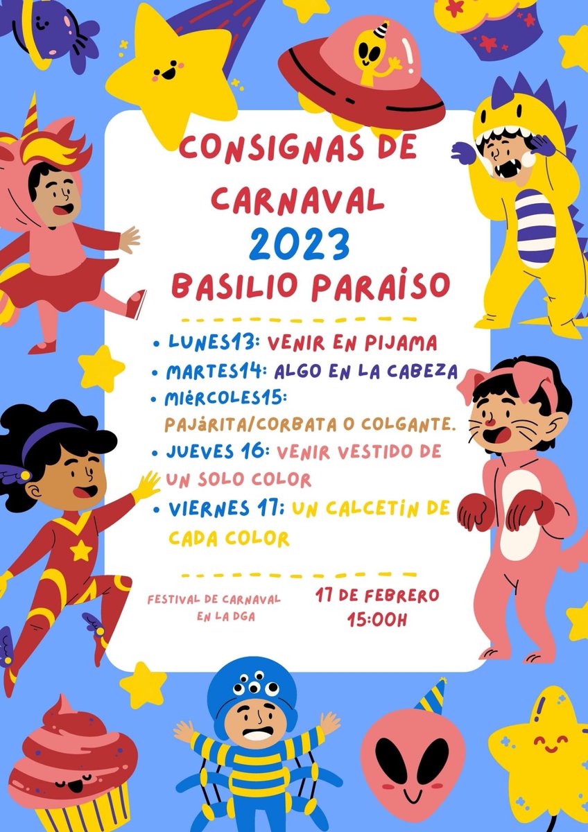 Llega el CARNAVAL!!! Propuesta de consignas para esta semana