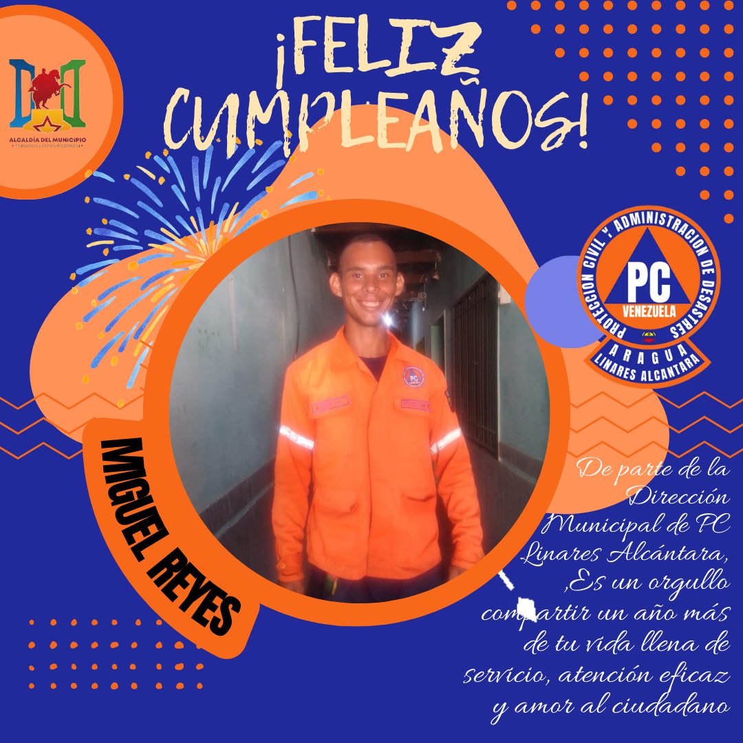 SALASITLINARES's tweet photo. #12/Febr @ProteccionCivilFLA Te Felicita Y Te Desea lo Mejor en tu Dia. #LinaresModernoYProductivo https://t.co/mz6lvoGoq1