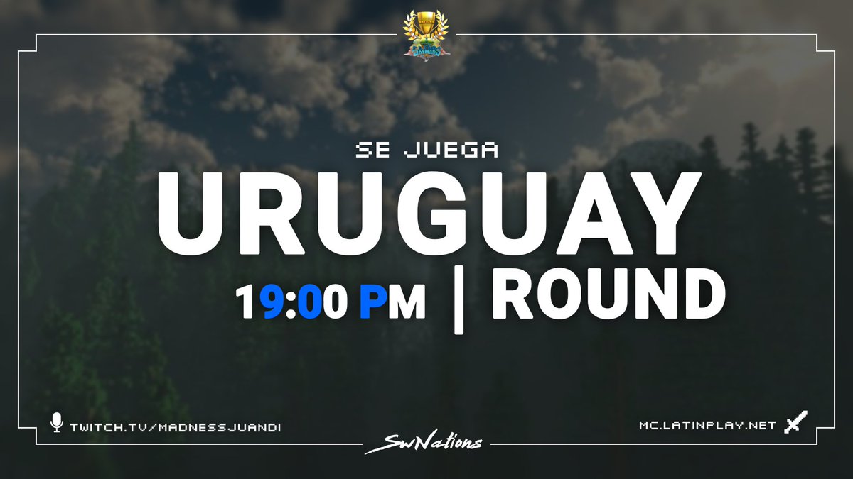 Argentina y Uruguay es su turno! 🇦🇷🇺🇾Hoy!
24 Participantes jugarán por la clasificación directa y por el repechaje  en la Skywars Nations te esperamos!

Diseño by @Smokeaoo