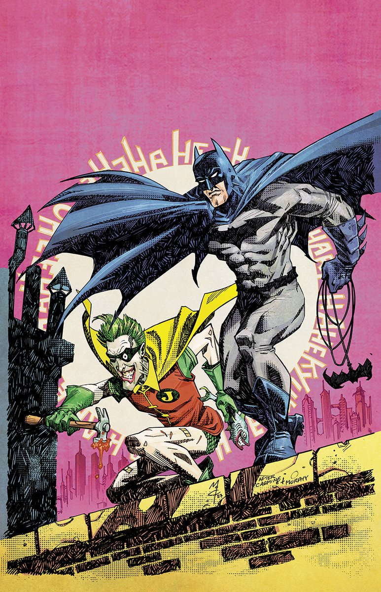 mccreaman's tweet photo. My Batman/Joker: the Deadly Duo cover is out in the wild now-here it is, colours by the mighty @SpicerColor. Obv an homage to one of the most iconic Bats covers ever! An honour to work on this, @Marc_Silvestri 's art on the book is astonishing.
#BatmanandRobin #JOKER @DCComics https://t.co/HL8No8rrHa