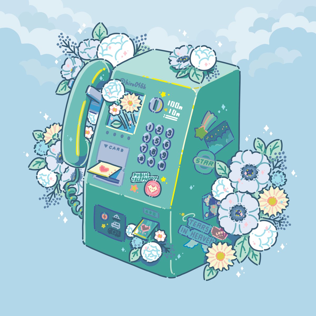 「タグ企画 #一次創作絵師拡散フェス03 に参加します。いたずらな花を描いています」|ヒロコのイラスト