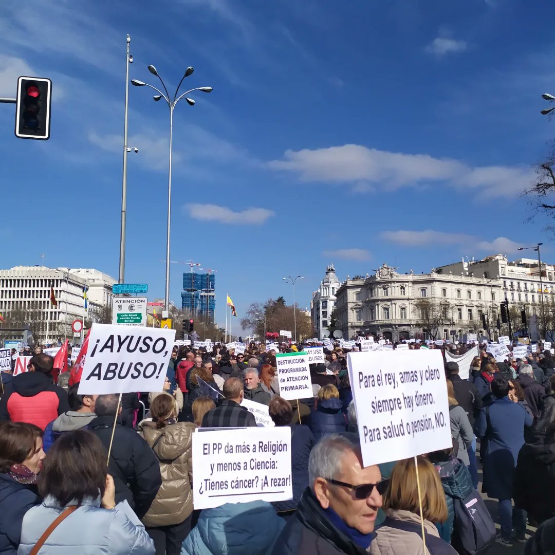 Manifestación por la sanidad pública. No hay más sordo que el que no quiere oír.